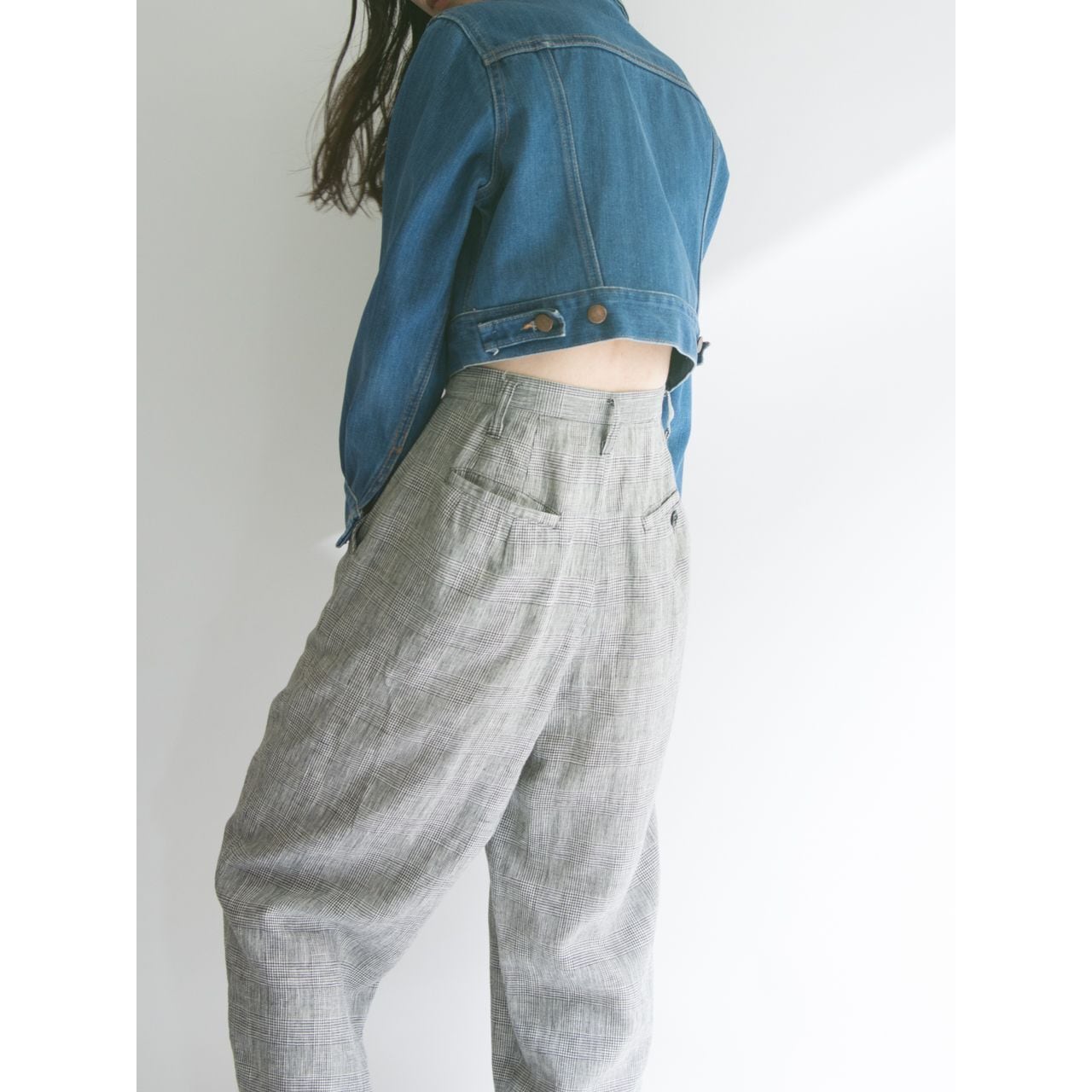 【Wrangler】Made in U.S.A. 80's boy's denim trucker jacket（ラングラー アメリカ製 ボーイズサイズデニムトラッカージャケット Gジャン）3d