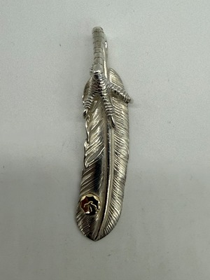 ゴローズ　美品　銀爪メタル付特大フェザー右②現行