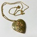 Vintage Walt Disney Disneyland Heart Shaped Locket Pendant Necklace