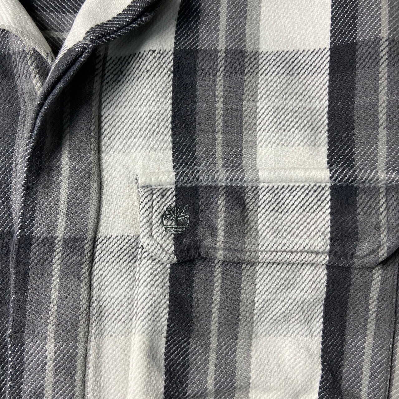 90年代 Timberland ティンバーランド 長袖 比翼 ヘビーネルシャツ