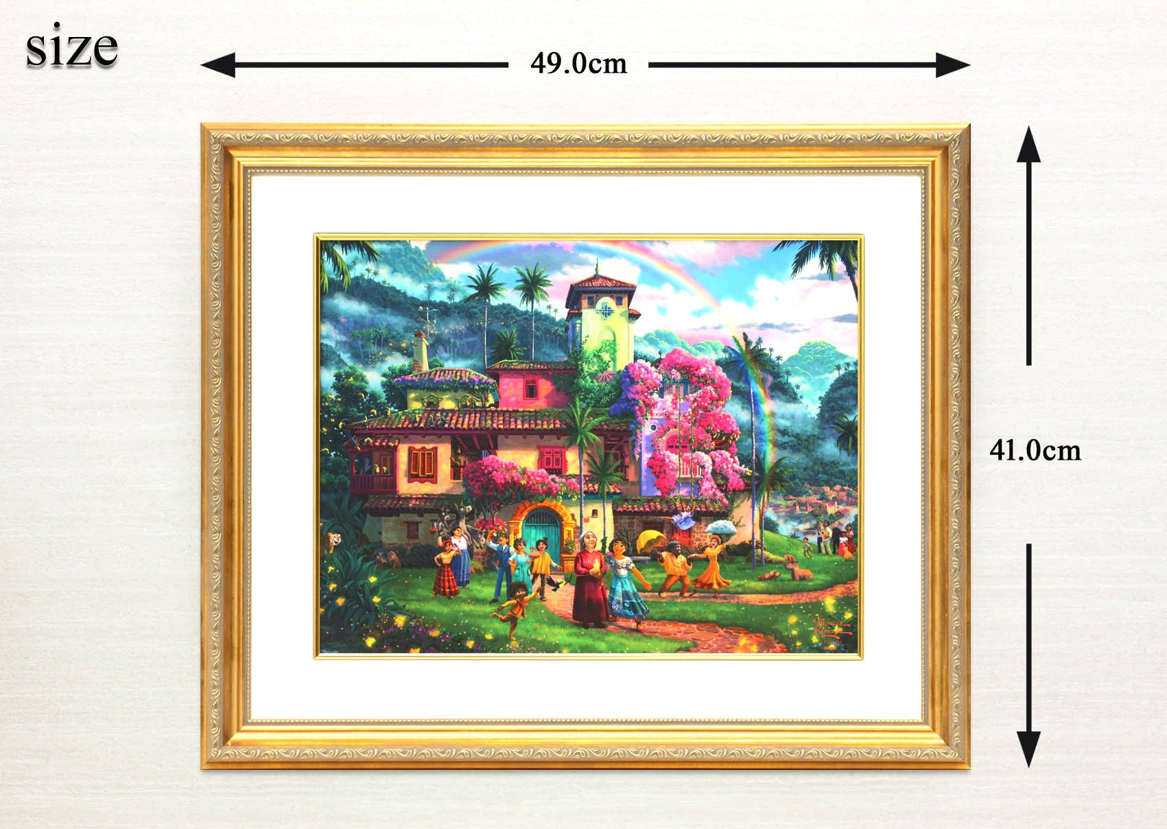 ディズニー絵画「ミラベルと魔法だらけの家」額縁2種選択可 作品証明書