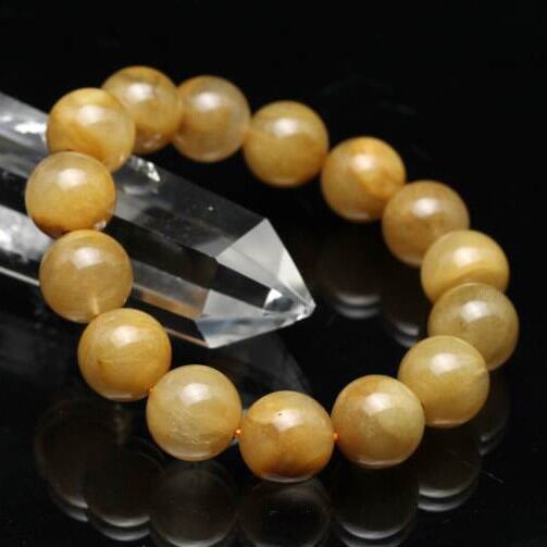 ルチルクォーツ ブレスレット 13mm  おまかせ便 211-3997