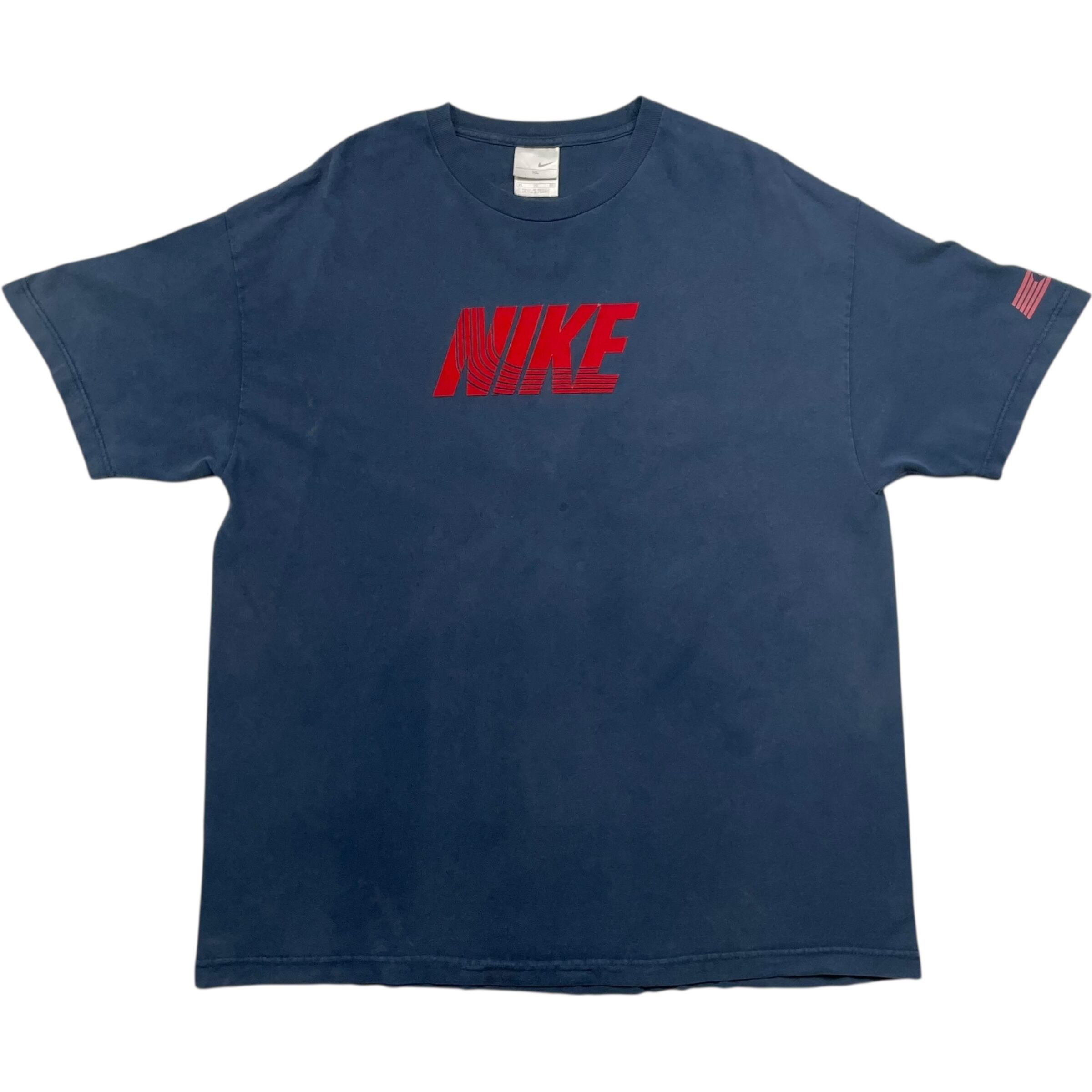 《XL》 NIKE ナイキ Tシャツ フロッキープリント ネイビー no.7872