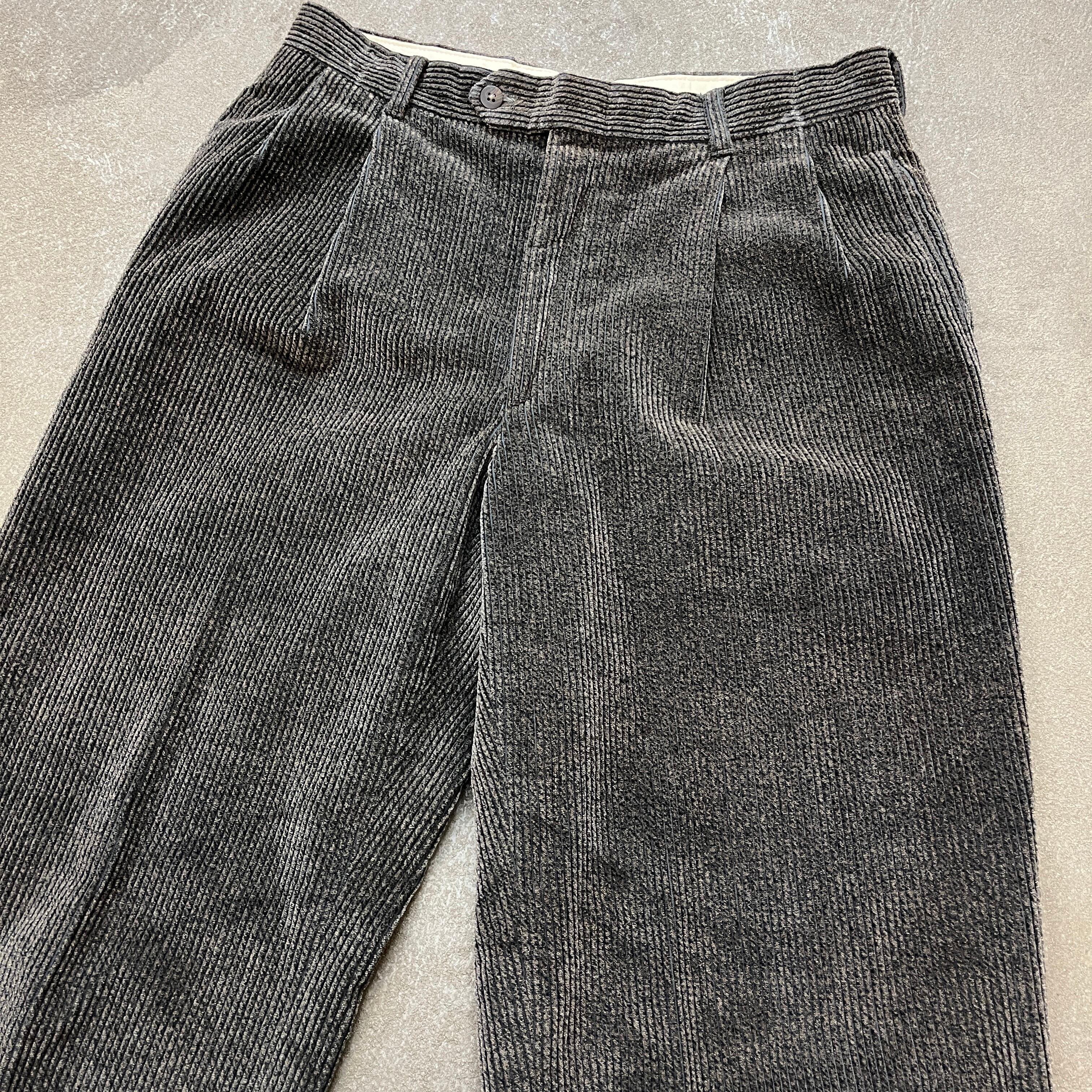 80〜90s vintageコーデュロイ 2タックパンツ　美品 80s 90s Corduroy Pants 80年代 90年代 USA製 コーデュロイパンツ 2