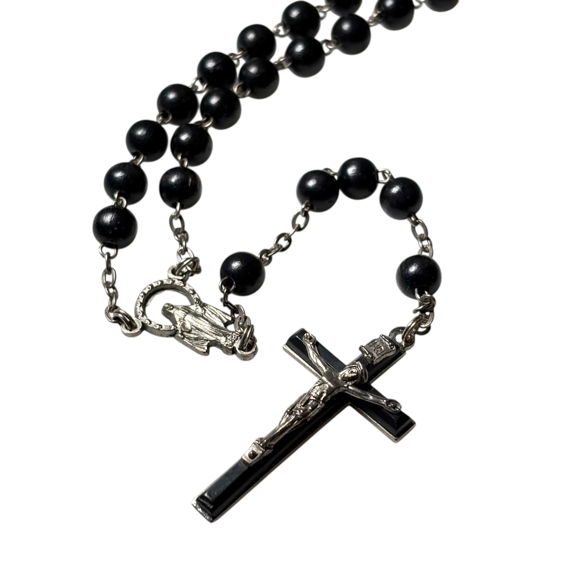 PATRICK COX silver cross pendant necklace | NOIR ONLINE