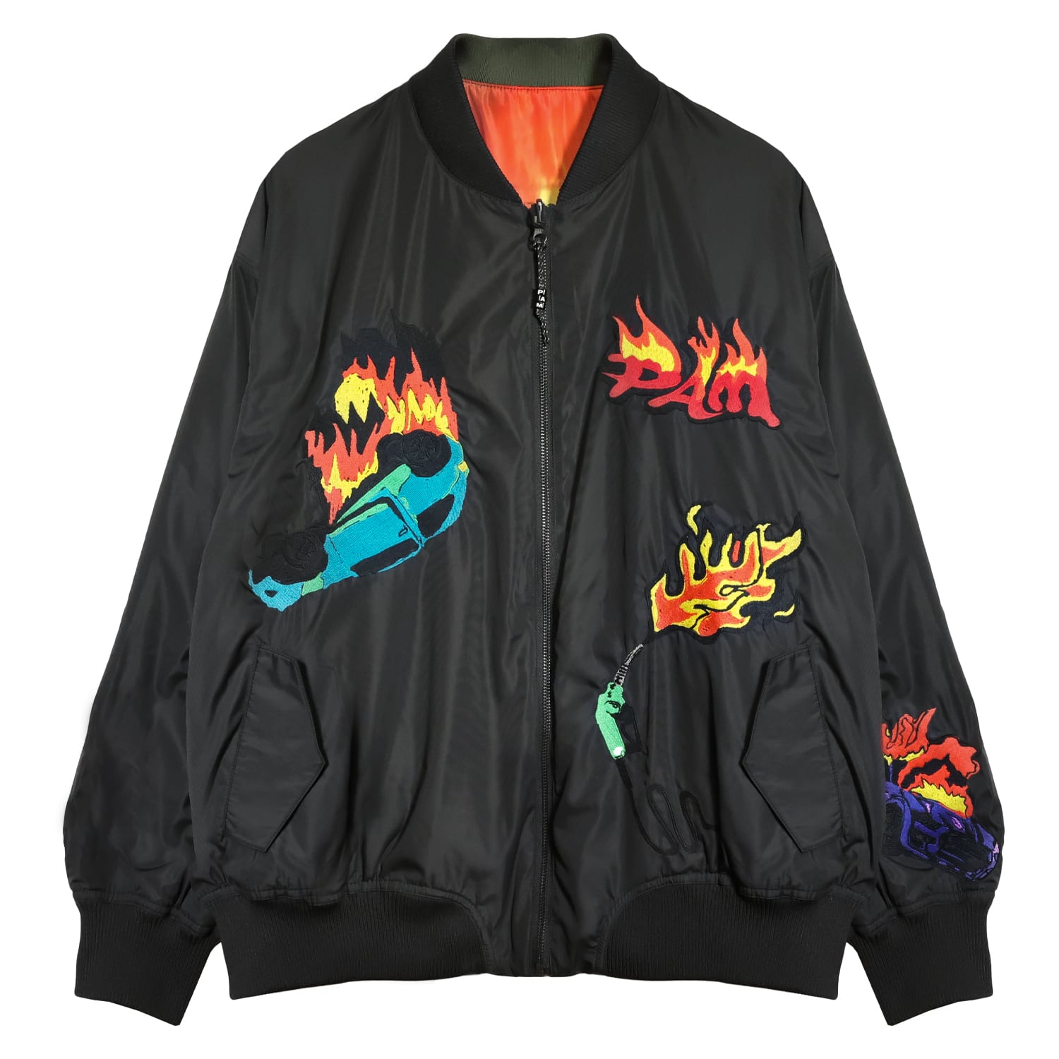 新品 H&M 新作 Patterned bomber jacket