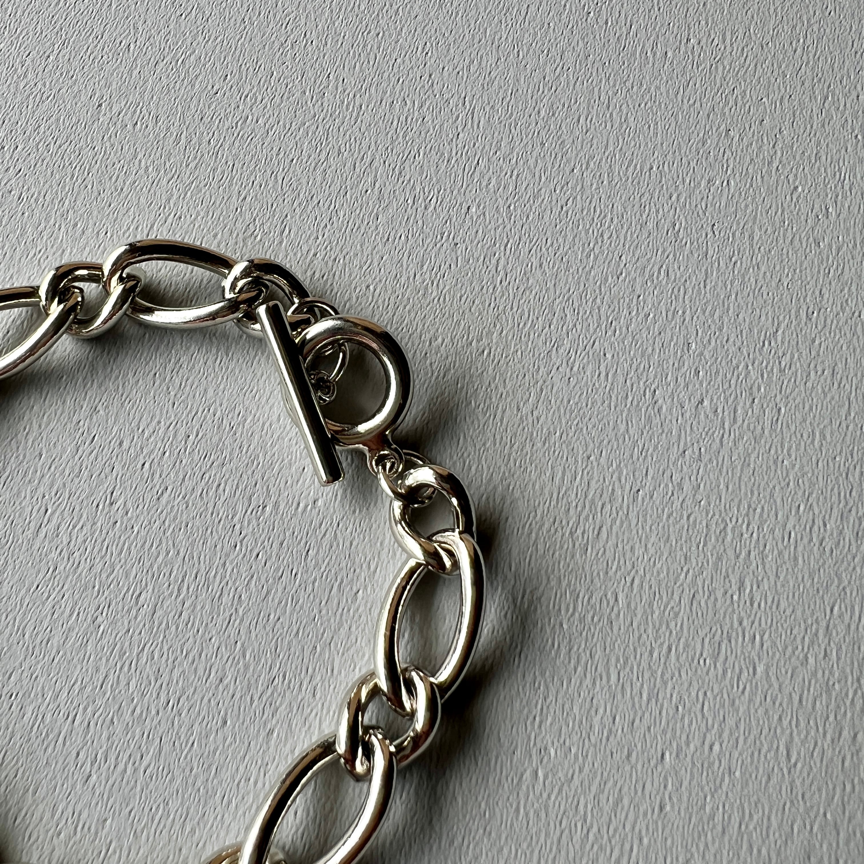 OVER THE DAY TOKYO | BRASS OVAL CHAIN TOGGLE BRACELET | オーバザ