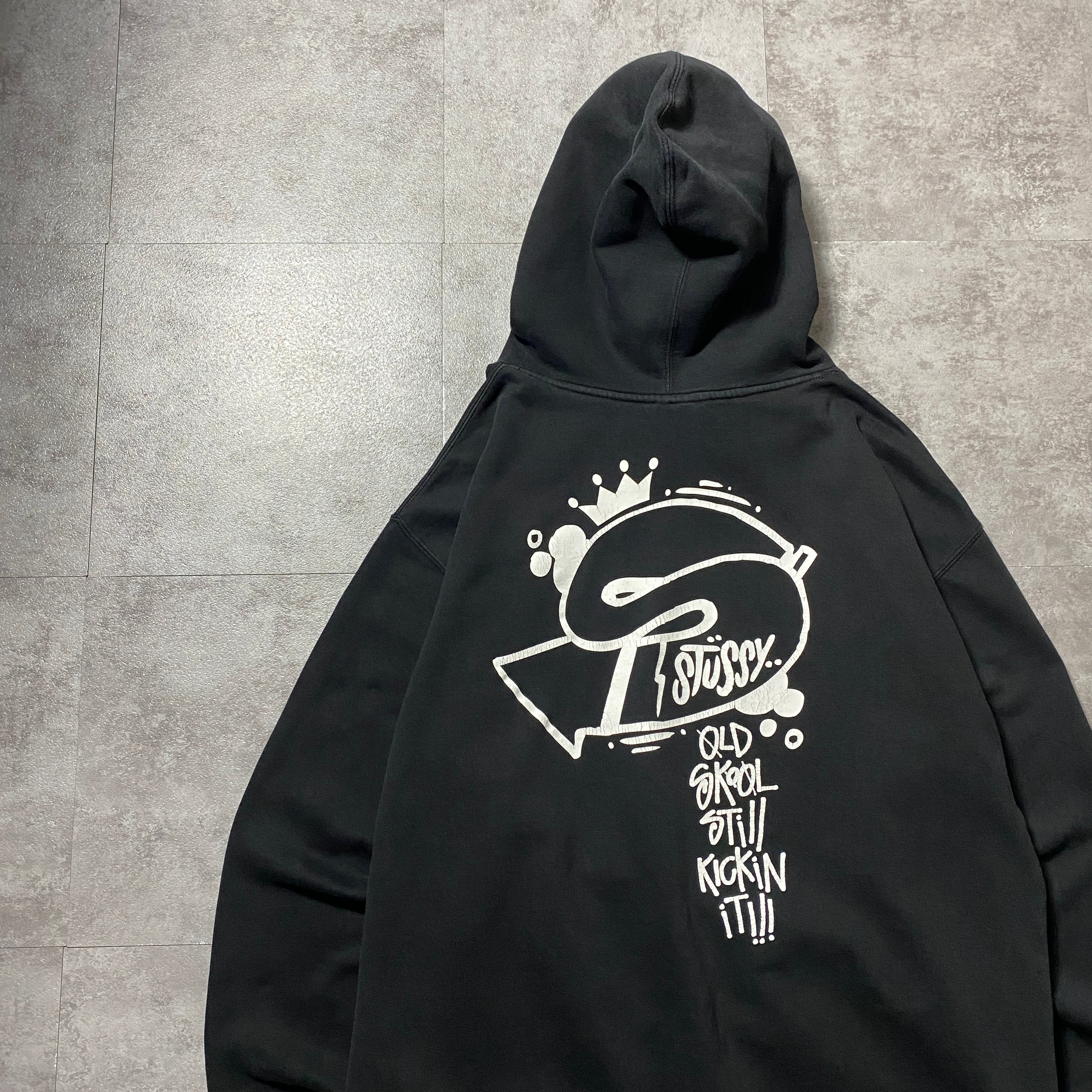 00's Old stussy ステューシー クラウン×Sロゴ アートグラフィック
