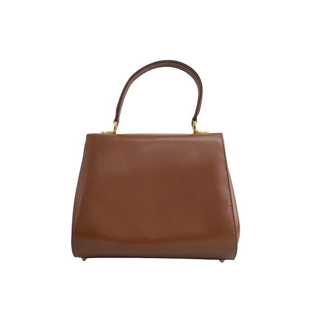 BURBERRY バーバリー ハンドバッグ ブラウン レザー トップハンドル vintage ヴィンテージ オールド 6wvw6e