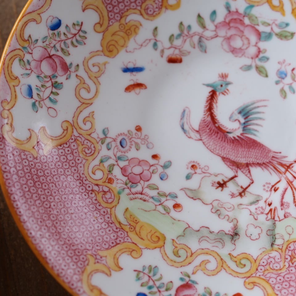 ミントン　コカトリス　ピンク　モーニングカップ 英国ミントン コカトリス ピンク ティーカップ＆ソーサー | antique