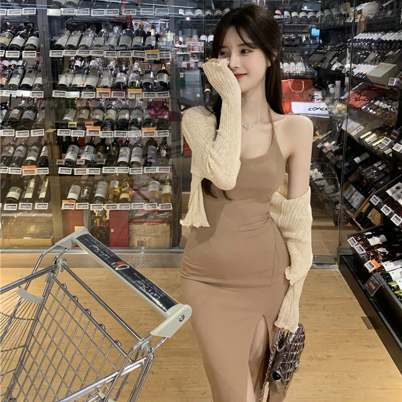 レディースサマースタイルロングスカート カーディガン 大人ガーリー スウィート キュート カジュアル 夏物 ドラファッションホール16835087532