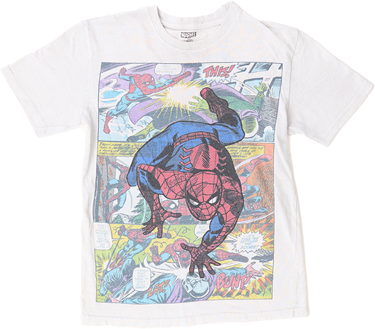 古着　MARVEL SPIDER-MAN COMIC PANEL -T