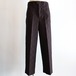 nonnotte " Crispy Embroidery Wide Trousers ( Dark Brown × Dark Brown )"