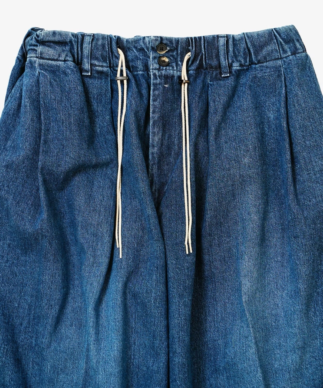 sillage】circular pants denim damaged | cocoon