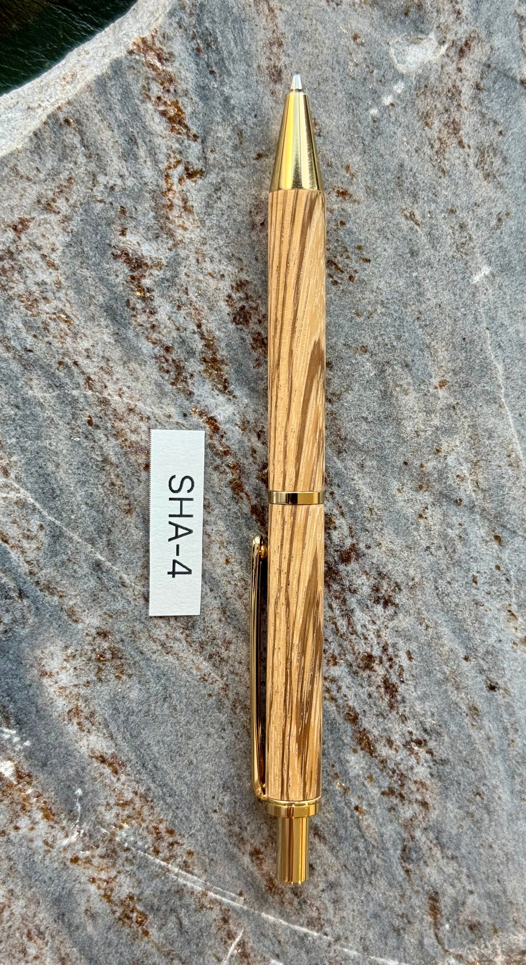 木軸シャープペンシル SHA-4 ゼブラウッド | HIDECraft