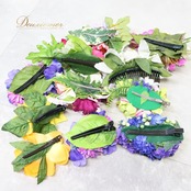 フラダンス 小物 まとめ売り 70点以上 セット レイ フラワーレイ クウペエ ネックレス パレオ シェルレイ ククイ イリマ 白 黄 緑 紫 赤 ピンク カラフル アクセサリー ヘアクリップ ヘアアクセサリー タヒチアン ホワイト系 レッド系 ピンク系