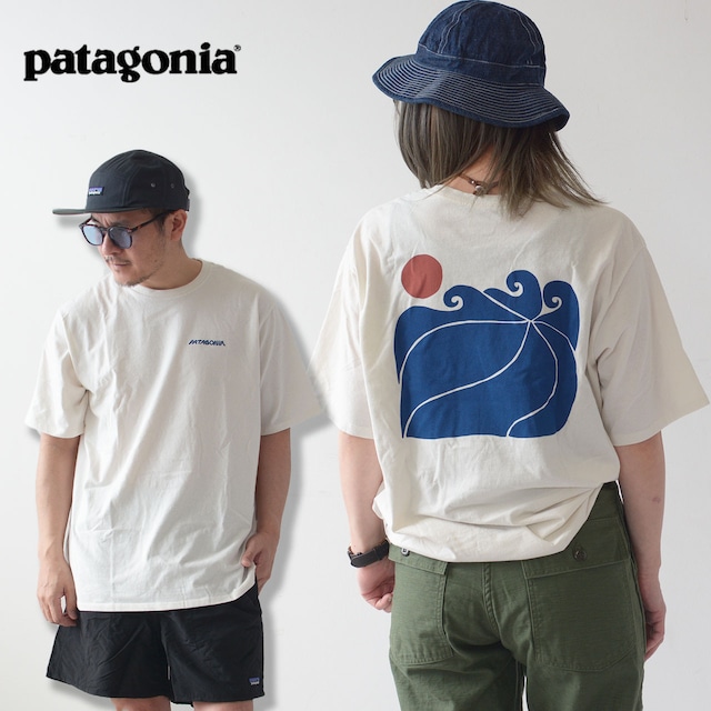 Patagonia [パタゴニア正規代理店] M's メンズ・サンライズ・ローラーズ・レスポンシビリティー [37718-24] メンズ・スポーク・ステンシル・レスポンシビリティー・半袖Tシャツ・キャンプ・アウトドア・MEN'S [2024SS]