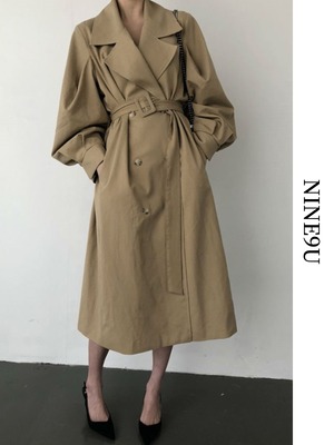 classy classic long trench-coat【NINE5253】