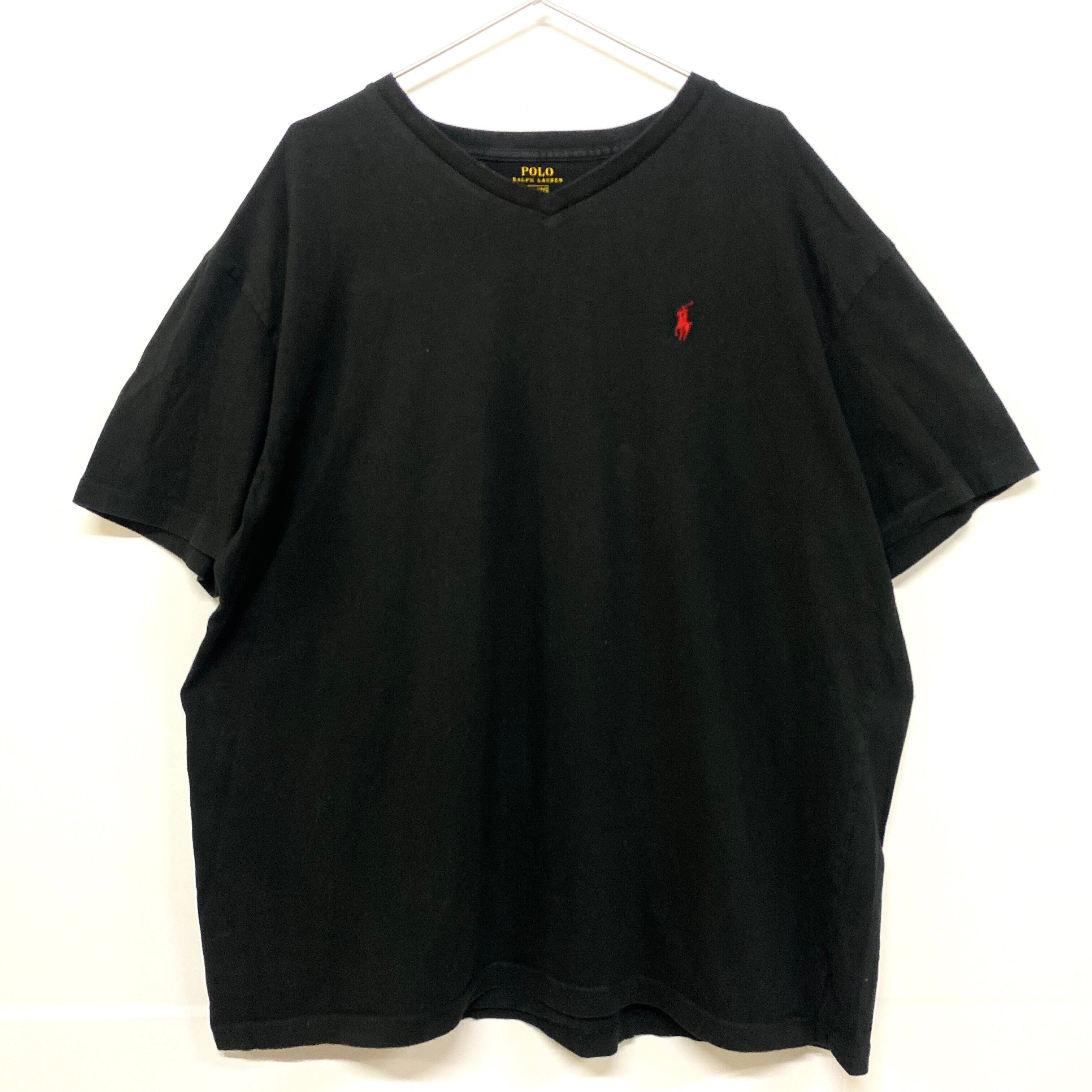 Ralph Lauren ラルフローレン ワンポイントロゴ Vネックtシャツ メンズxl 古着 Tシャツ Cave 古着屋 公式 古着通販サイト
