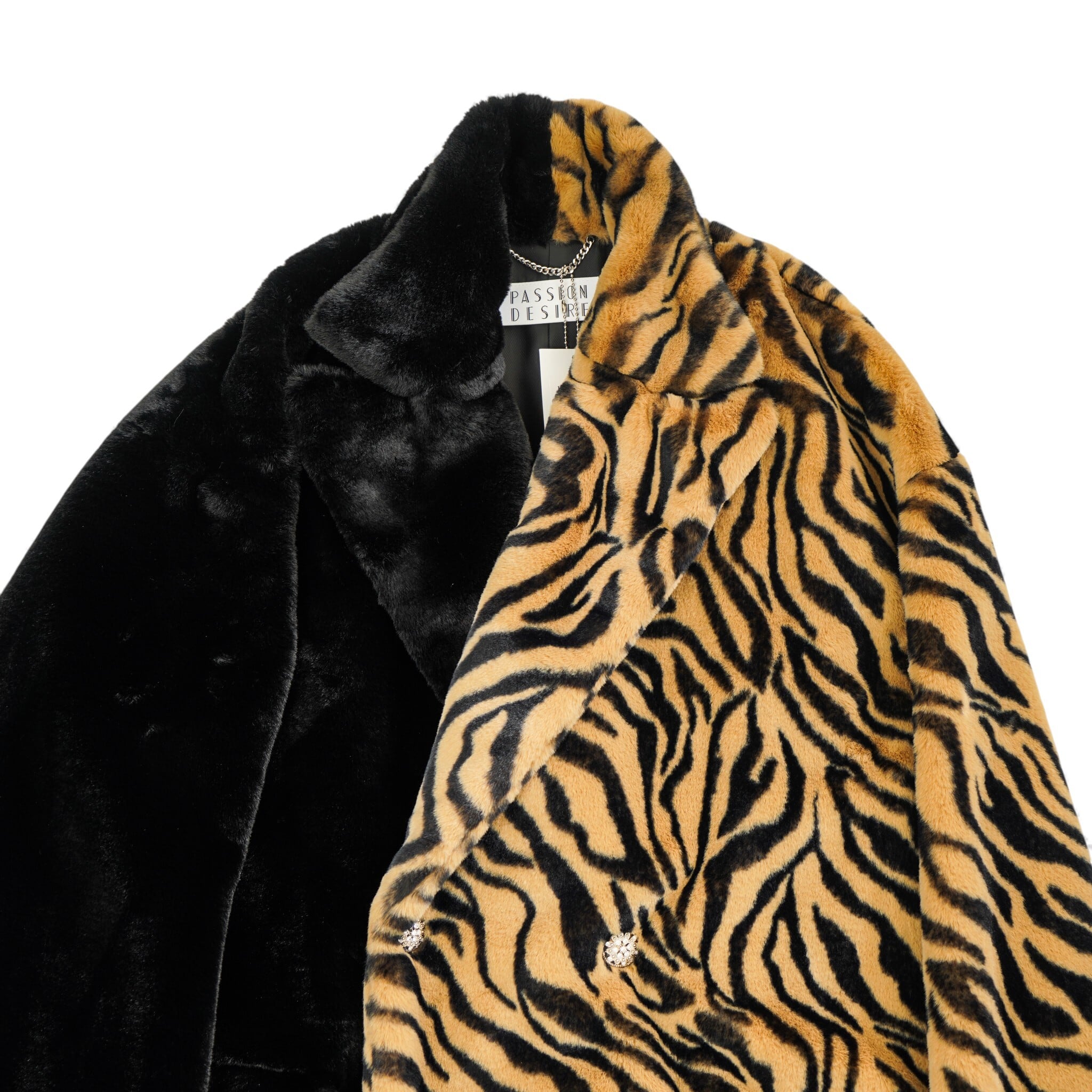 el conductorH コンダクター ケミカル タイガー ファーコート 2FACE