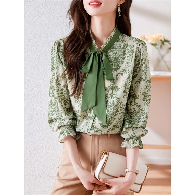 katie シフォン ブラウス 小花柄 ハート フェアリー リボン ケイティ