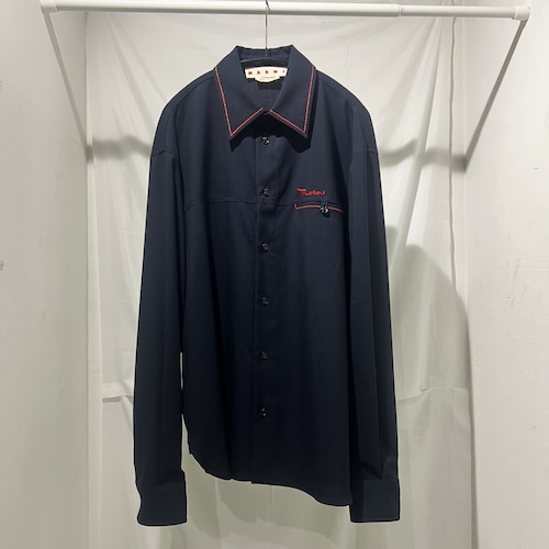 MARNI マルニ シャツ ウールシャツ トロピカルウール グレー（MARNI 