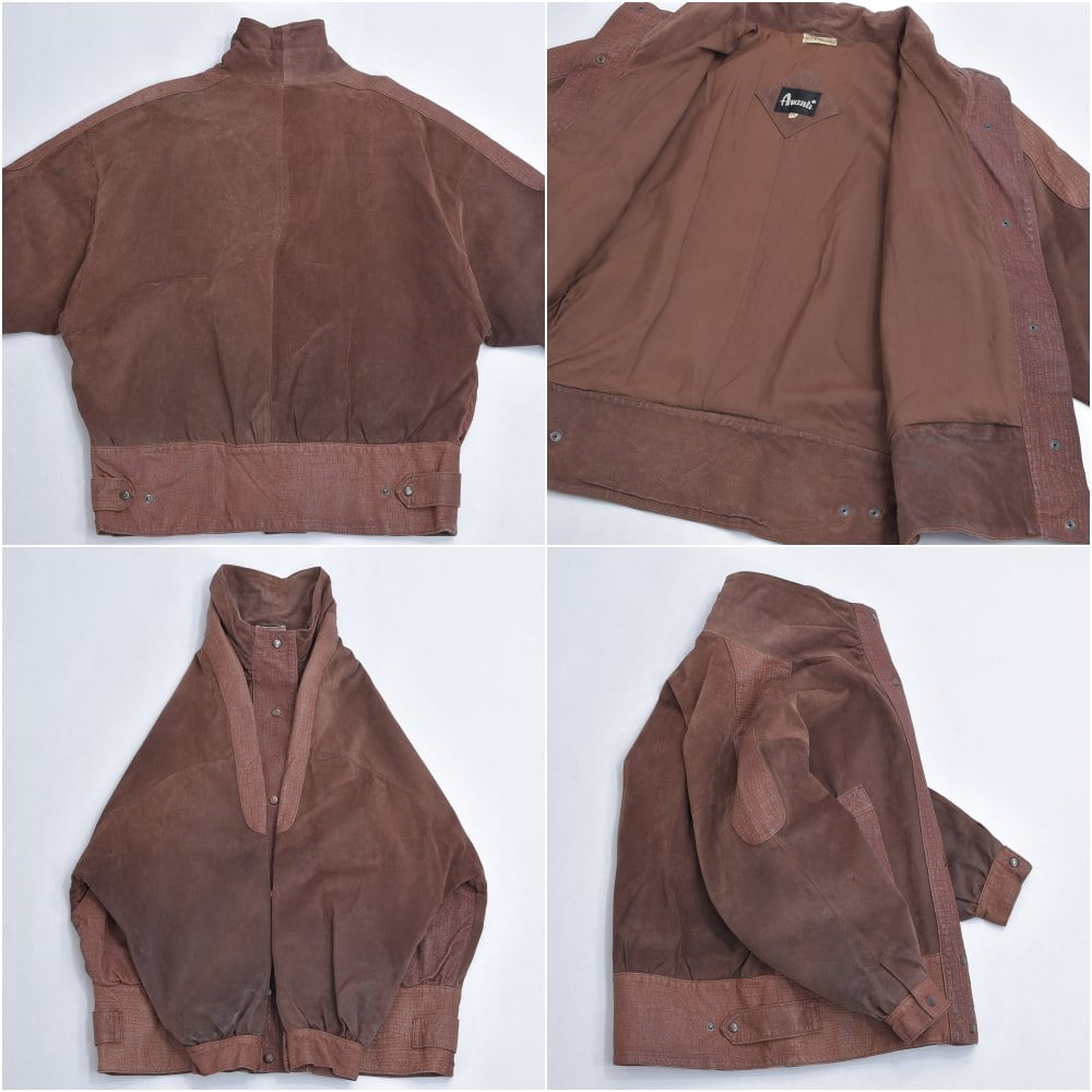 ユーゴスラビア製 Avanti 変形 切り替えデザイン レザージャケット