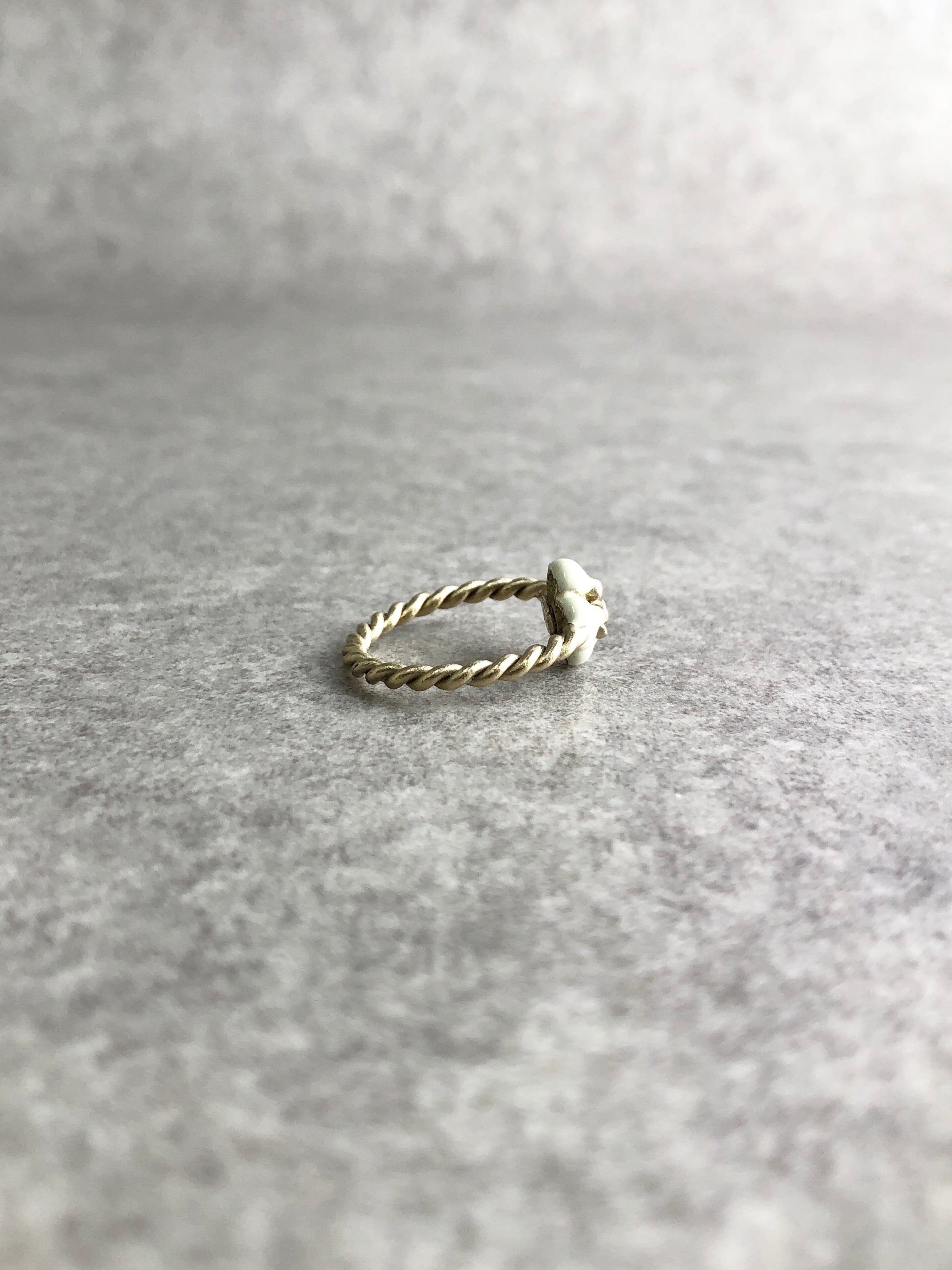 CHANEL シャネル リング ゴールド ホワイト カメリア vintage
