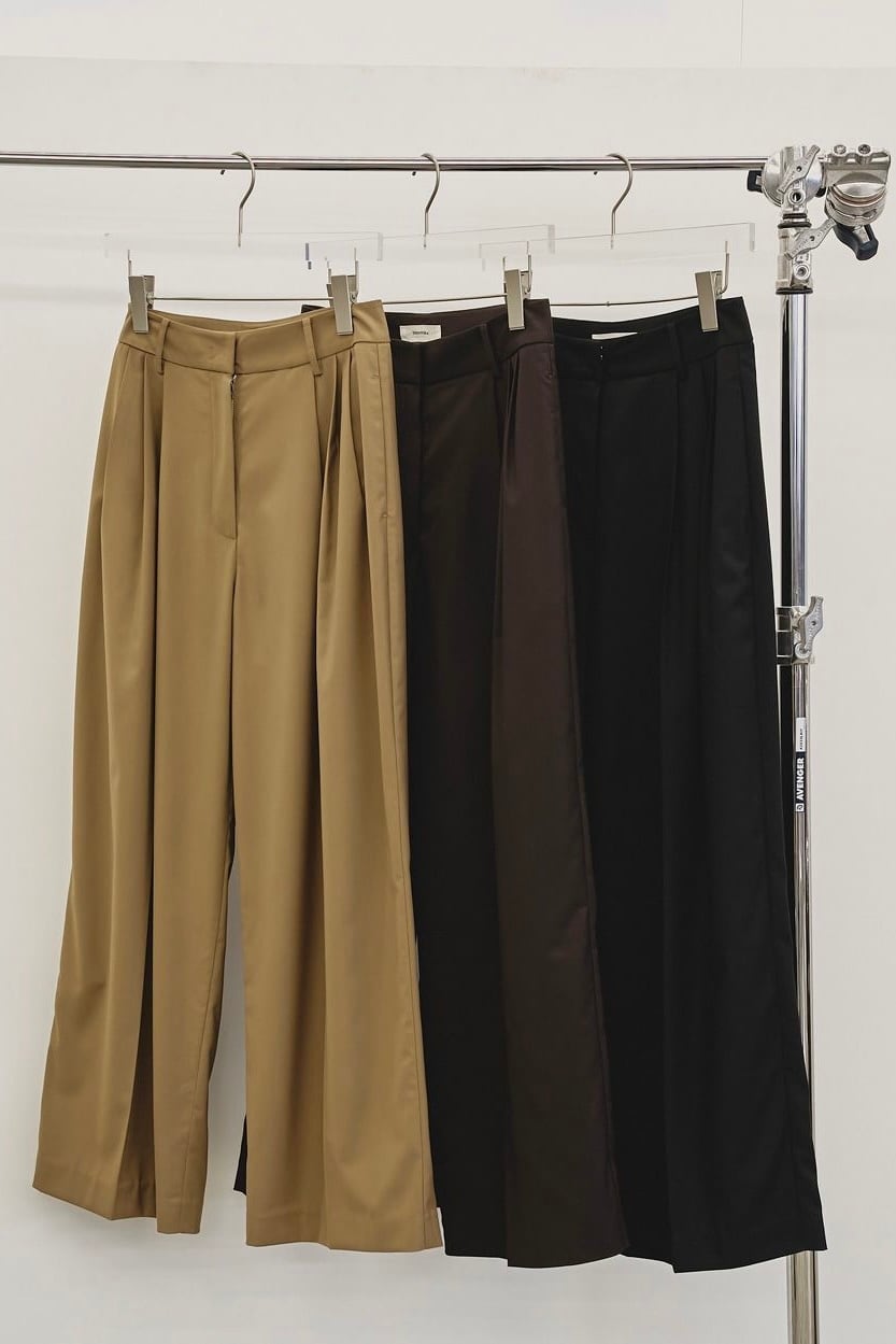 TODAYFUL Tuck Wide Trousers ダークブラウン 38 TODAYFUL Tuck Wide Trousers ダークブラウン 38 TODAYFUL