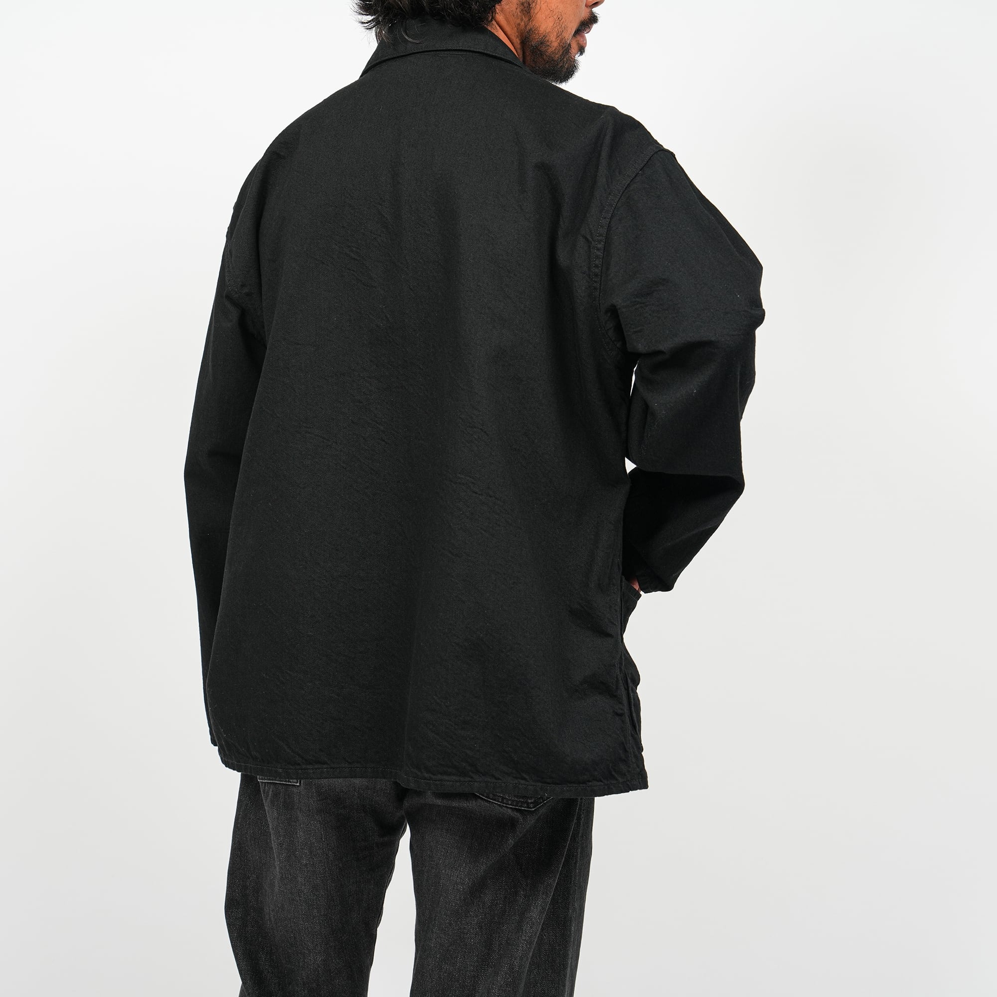 Euro Work Black Denim Jacket | OVY