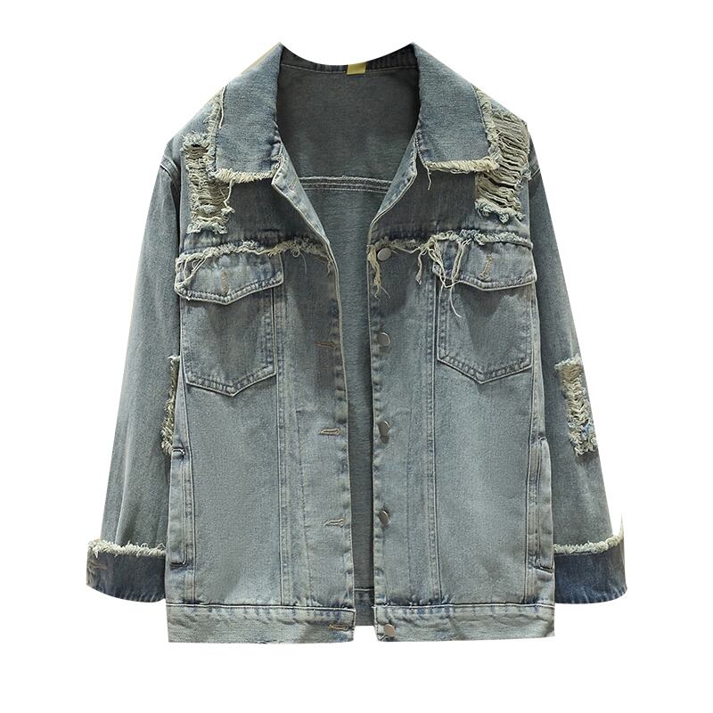 アウター ジャケット ブルゾン Gジャン オーバーサイズ ミディアム丈 ミドル丈 長袖 ボリューム袖 襟付き ルーズ ワイド ポケット 前開き デニム かわいい シンプル カジュアル おしゃれ お洒落 かっこいい ラフ メンズライク ボーイッシュ クール 無地 柄 春 秋 冬 10代 20代 30代 40代 レディース 学生 通学 デート お出かけ 休日 旅行 ショッピング 着回し 普段使い ダメージ 穴あき S M L XL 2XL 3XL 4XL 5XL 大きいサイズ 大きめ ゆったり ゆる ブルー