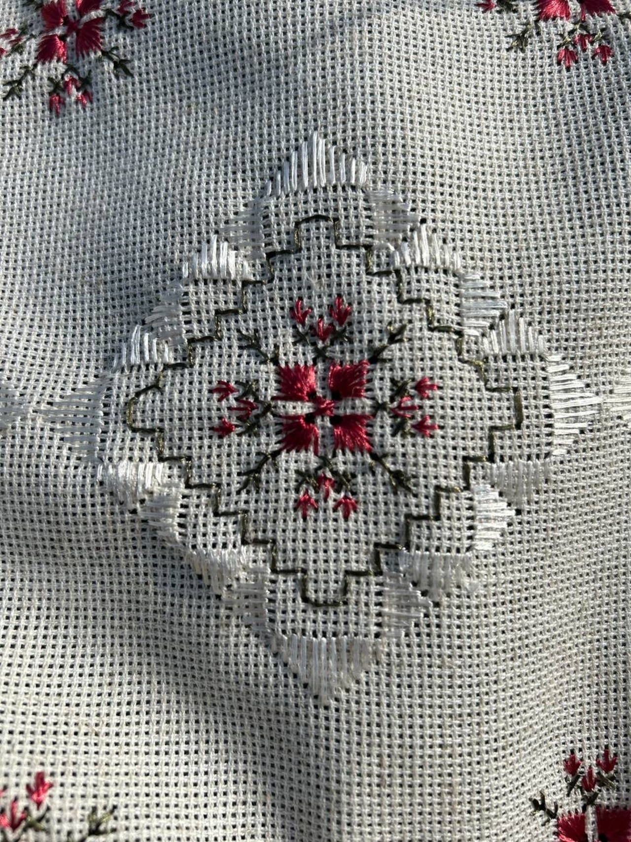 ウクライナ伝統手刺繍祭具タオル「ルシニク」　テーブルランナー - 6