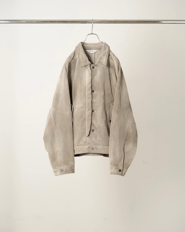 ANCELLM / AGING CORDUROY JACKET (GRAY)