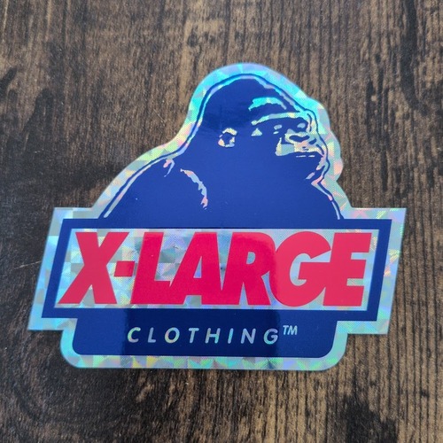 【st-1151】XLARGE エクストララージ sticker ステッカー ホログラム ネイビー