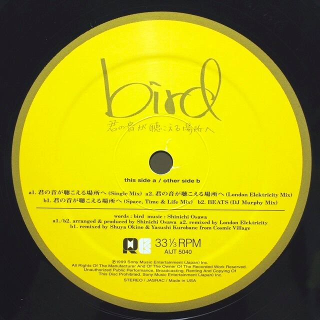 Bird / 君の音が聴こえる場所へ [AIJT 5040] - 画像3