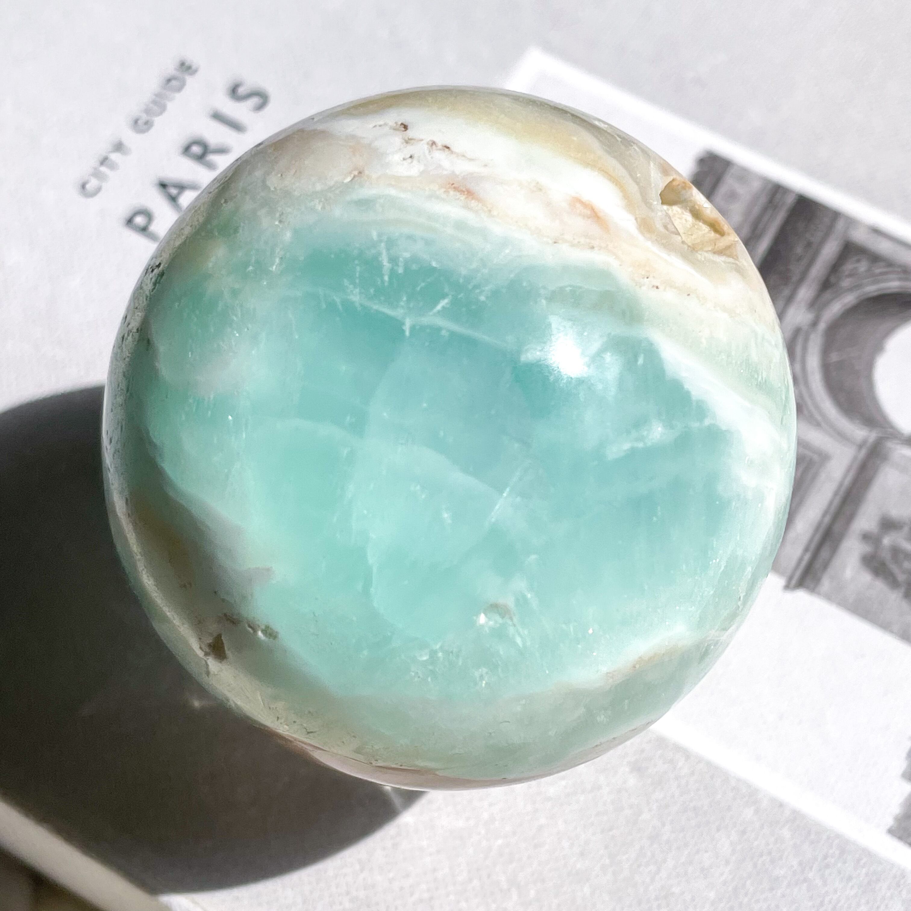 High Quality Caribbean Blue Calcite Sphere 8 ✧ カリビアンブルーカルサイト