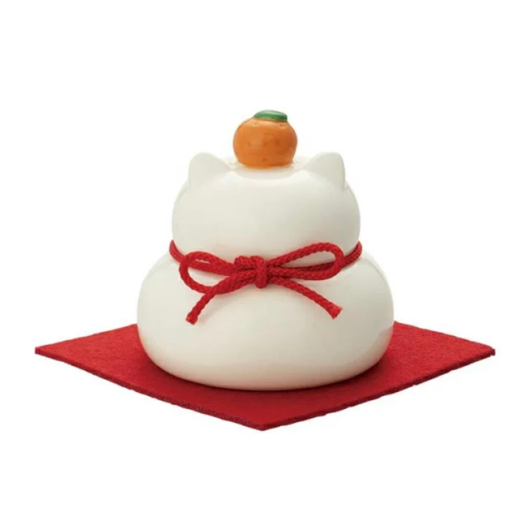 concombre|コンコンブル|鏡餅(L)| 猫雑貨 ねこ ネコ ディスプレイ 収集癖 コレクション お正月 鏡餅 ねこ耳 お正月飾り