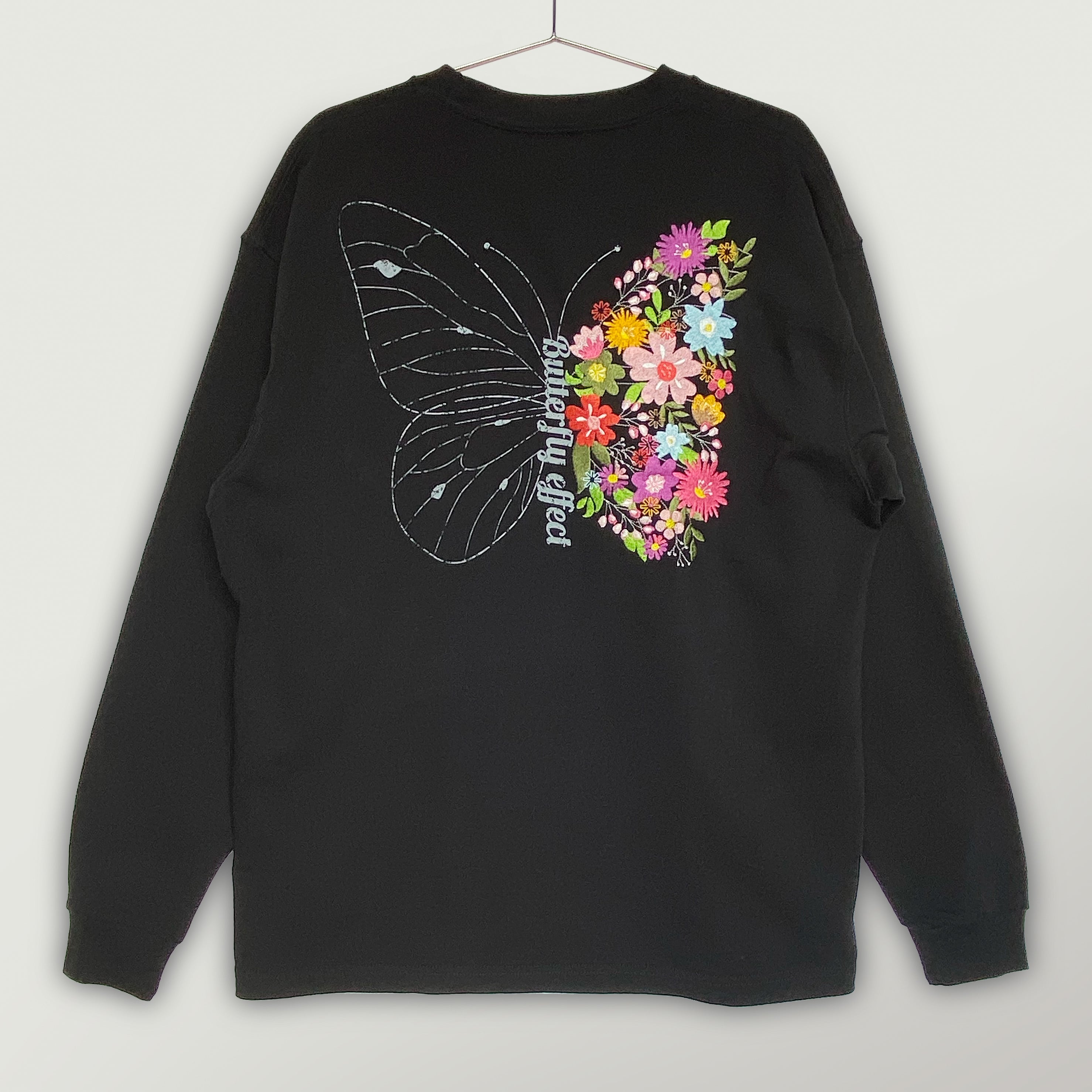 刺繍☆ロンT／Butterfly effect 9.1oz