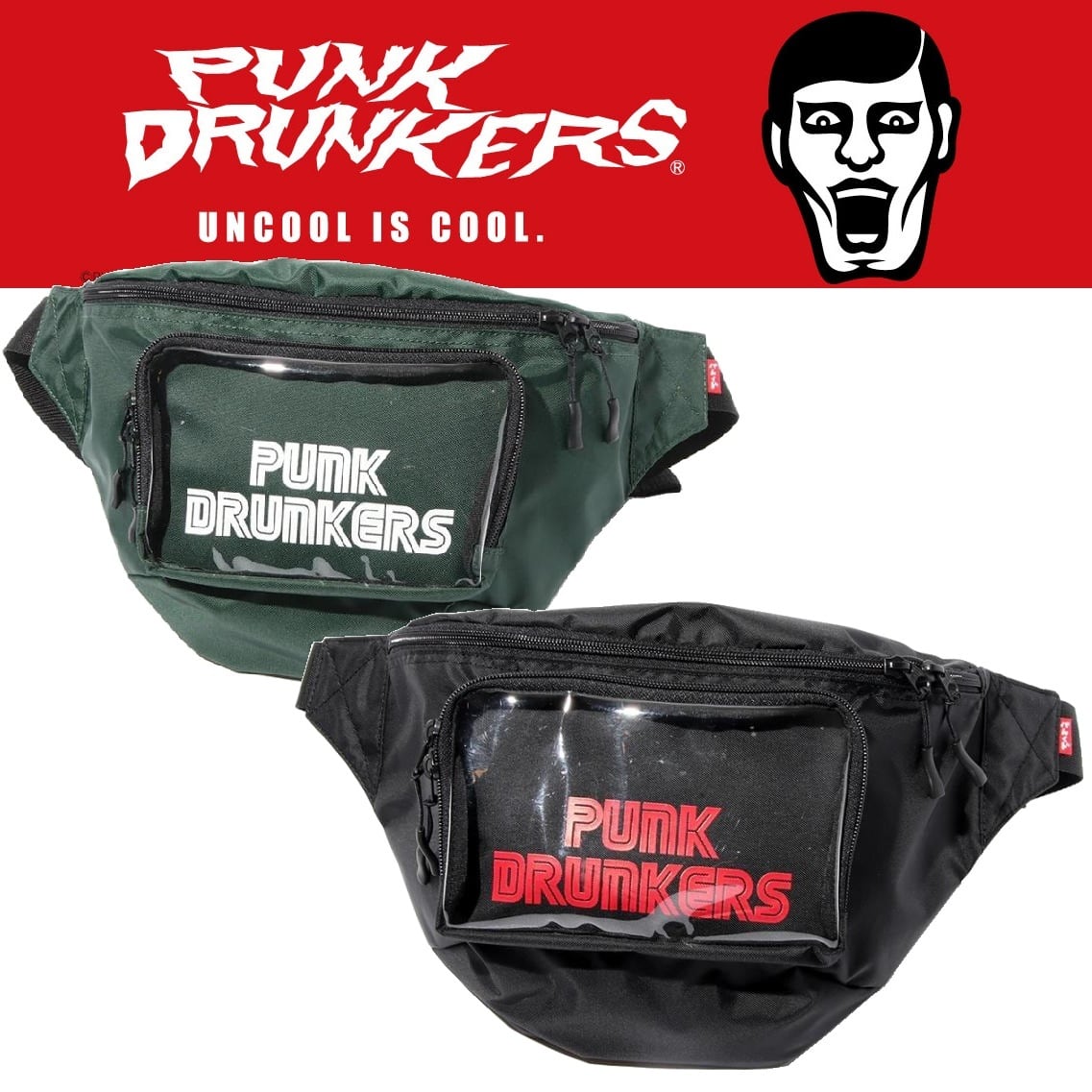 PUNKDRUNKERS 】虫篭メッシュウエストポーチ パンクドランカーズ