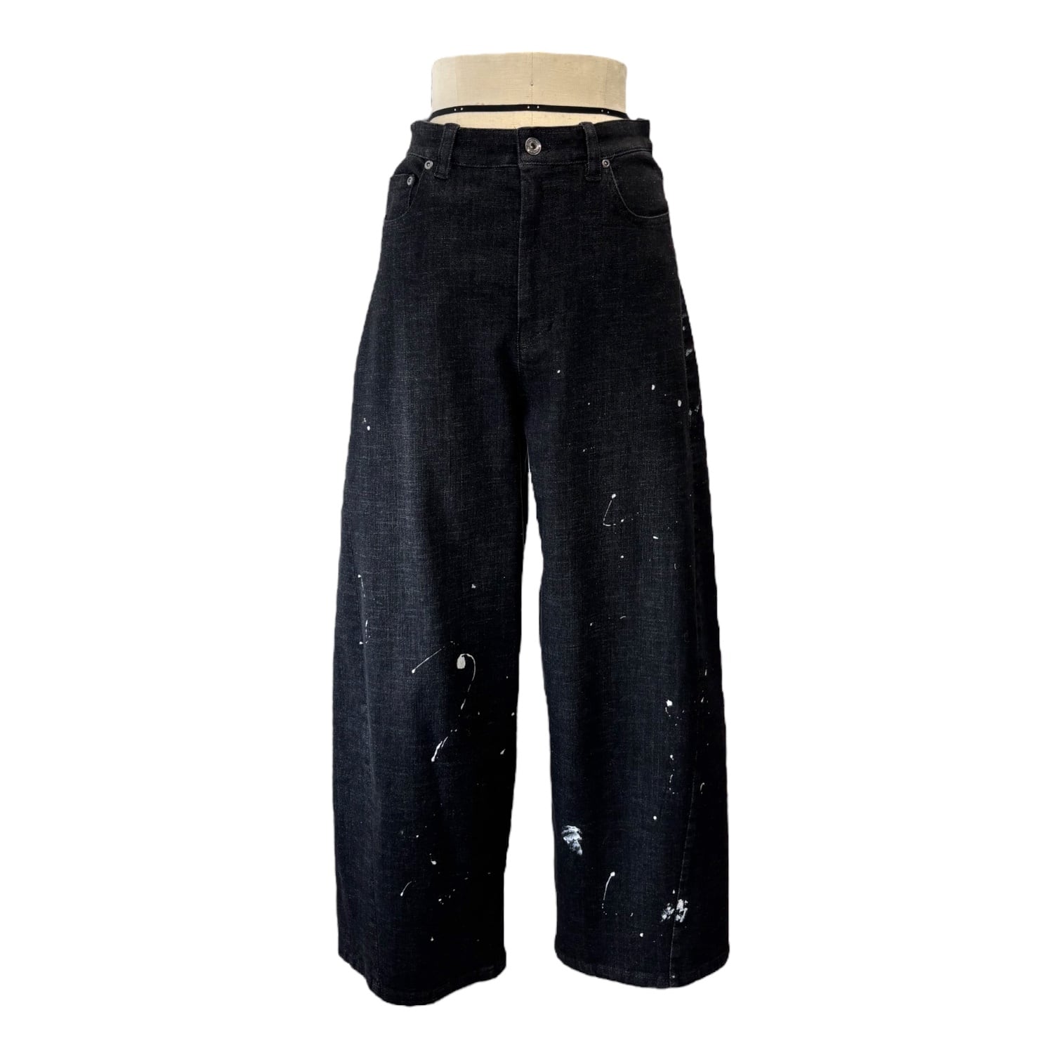 ご予約】ペイント加工バレルレッグデニムパンツ 826543 【AYANE