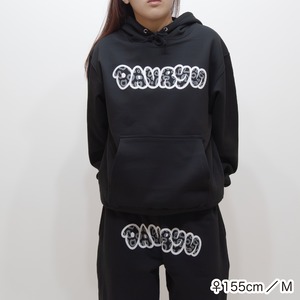 DAVRYU leopard BAW HOODIE [ブラック]