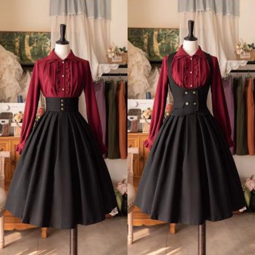 12/31終◆上品✨未使用級【VIRINA】 大人可愛い ウィローフレアスカート リリーオブバリー Lily of Valley ミディ丈 Aライン フレア