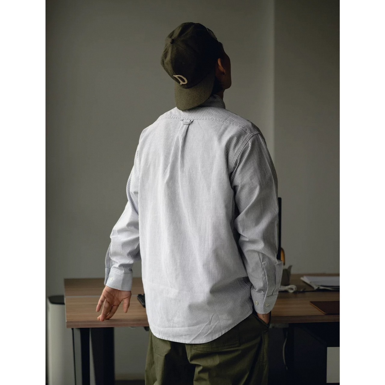 Stripe pattern shirt 0205 - 5