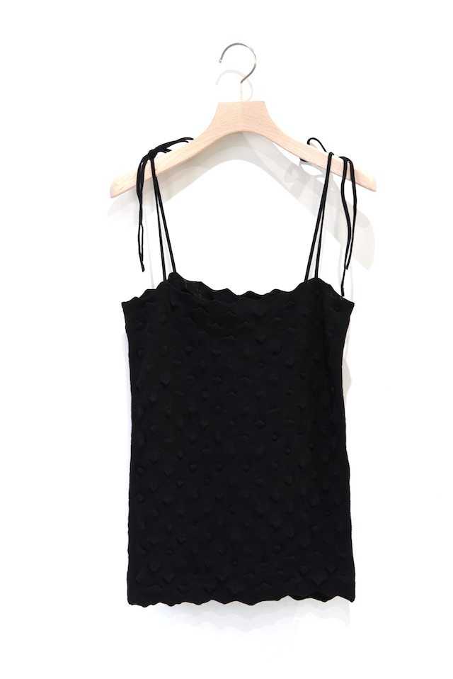 OPEN SESAME CLUB / durian camisole / Black