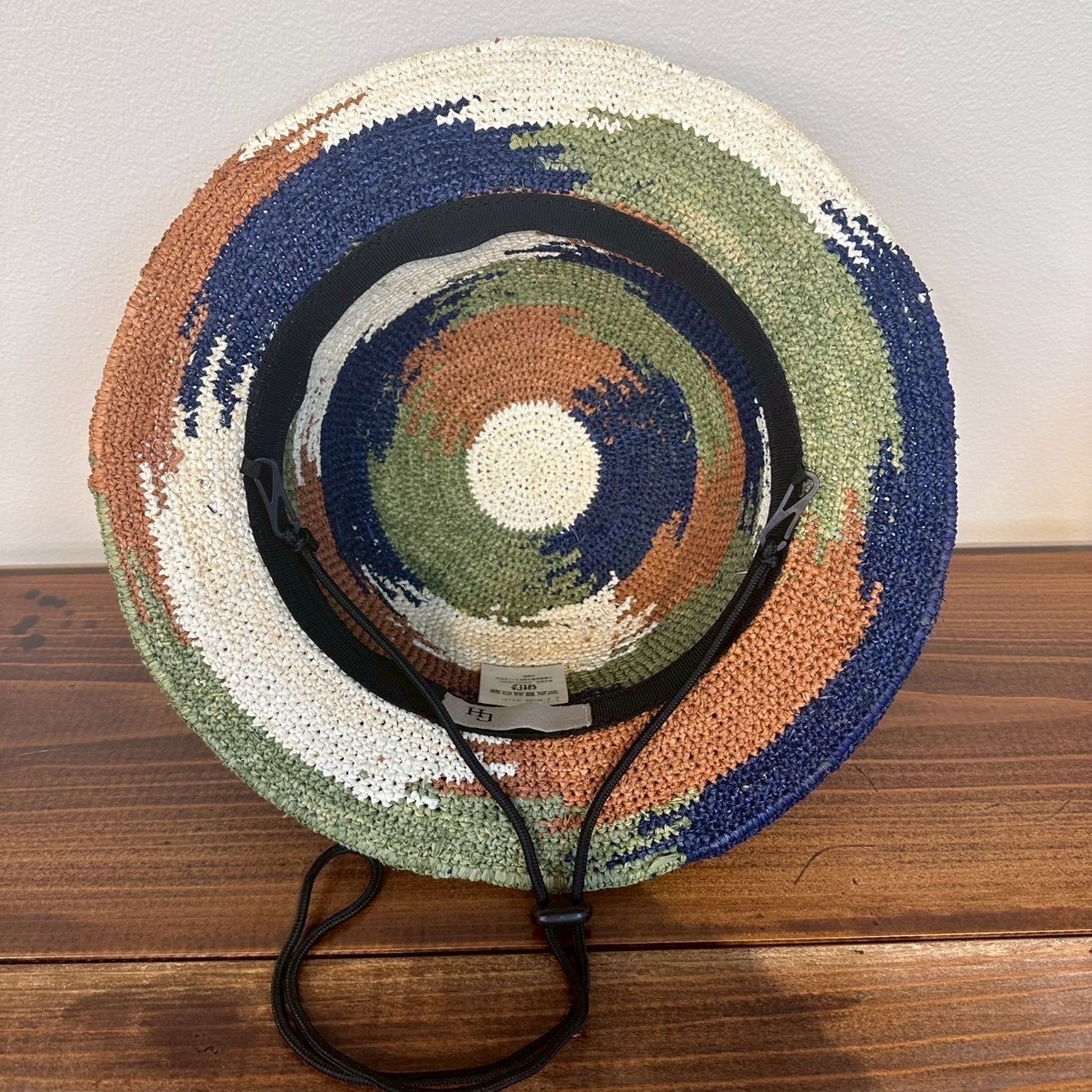 ラフィア バケットハット