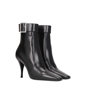 【新品】SAINT LAURENT サンローラン レディース アンクルブーツ レザー ブラック 716726AAAZZ1000