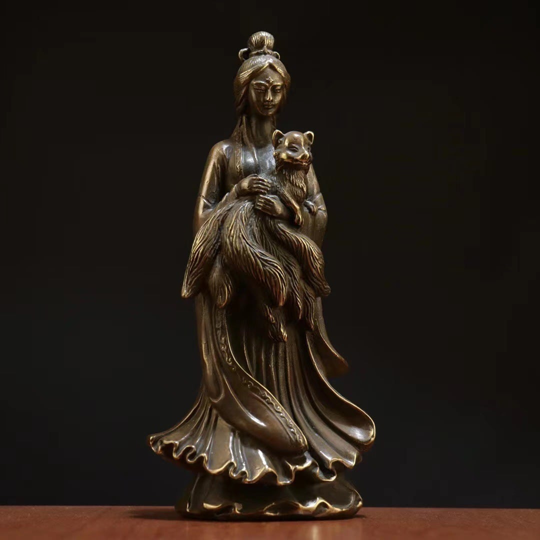 九尾狐仙 霊狐 装飾品 工芸品 美術品 置物 置物 オブジェ 九尾狐仙 霊狐 装飾品 工芸品 美術品 置物 狐 幸運 長寿