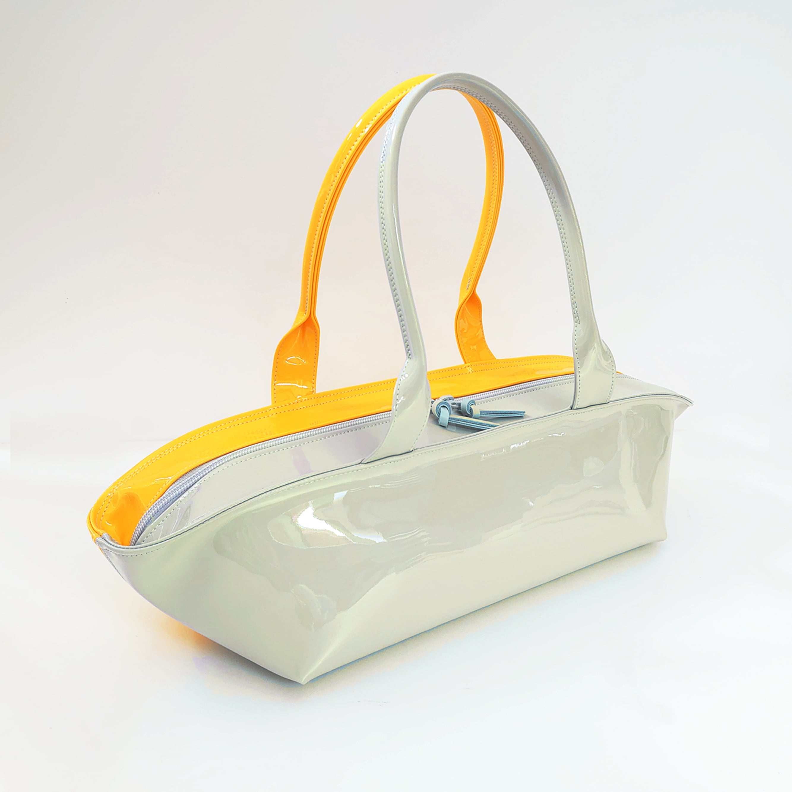 sugaya design lab エナメルバッグ ] ご予約 ISTN イエロー + グレー
