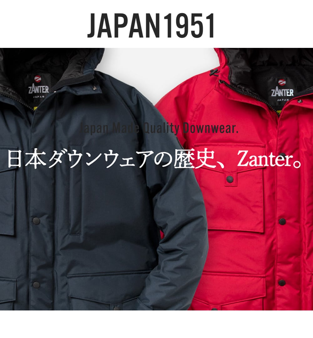 ZANTER JAPAN◇Ahehee/ダウンジャケット/M/ナイロン/NVY/800FILL/31199 
