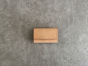 Key case with removable key ring natural　取り外しキーリング付キーケース　ナチュラル　＜A＞